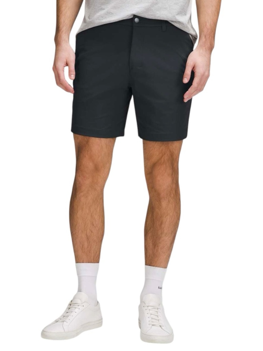 Lululemon ABC Classic-Fit Short 7" Obsidian Grey Warpstreme Sz 38